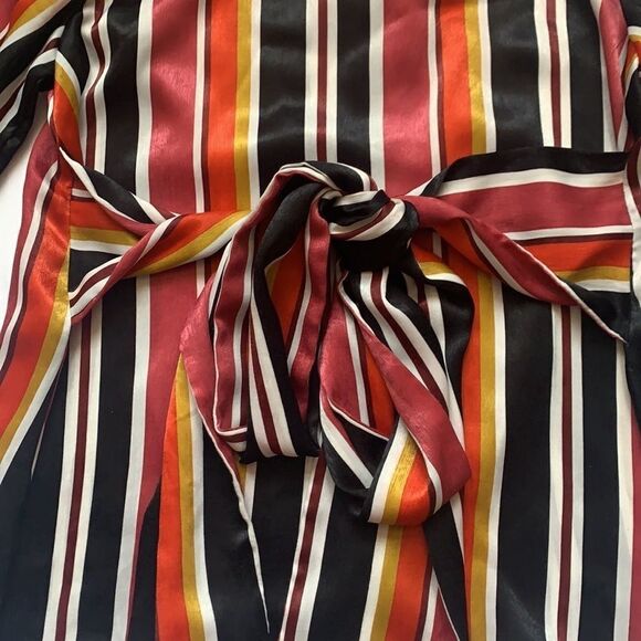 🔥ZARA Multicoloured Striped Top with Tie Belt🔥 - Picture 5 of 10